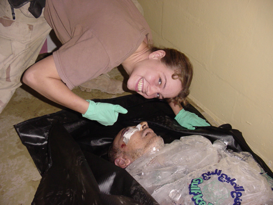 A victim of U.S. torture at the notorious Abu Ghraib prison.